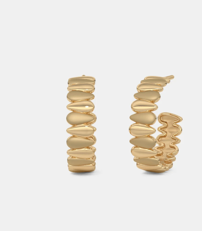 Aurélia Ripple Luxe Hoops